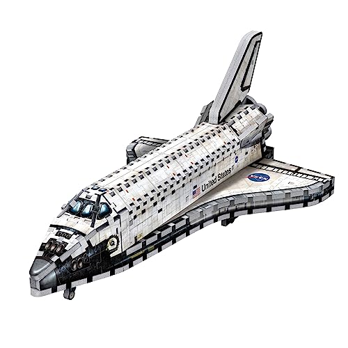 WREBBIT 3D Space Shuttle Orbiter 3D jigsaw puzzle (435-piece) - WoodArtSupply