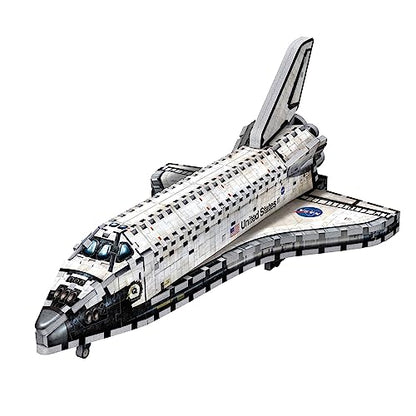 WREBBIT 3D Space Shuttle Orbiter 3D jigsaw puzzle (435-piece) - WoodArtSupply