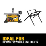 DEWALT DWE7485WS 8-1/4 in. Compact Jobsite Table Saw With Stand DEWALT