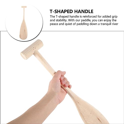 Toddmomy Wooden Boat Paddle Unfinished Boat Paddle Oars DIY Wood Greek Paddle Craft Coastal Wall Decor Door Hanging Ornament Beach Theme Home Toddmomy