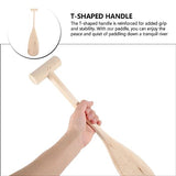 Toddmomy Wooden Boat Paddle Unfinished Boat Paddle Oars DIY Wood Greek Paddle Craft Coastal Wall Decor Door Hanging Ornament Beach Theme Home Toddmomy