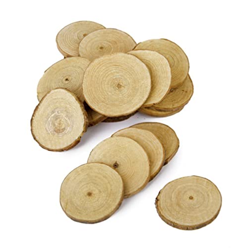 COHEALI 40pcs Piece Wedding Decorations Wedding Ornament DIY Crafts Wedding Centerpieces Mini Decor Arts and Crafts for Kids Wood Discs for COHEALI