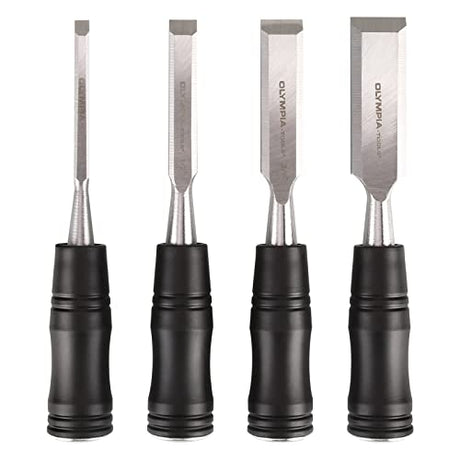 Olympia Tools Long Pattern Wood Chisels, Set of 4 (30-184) Olympia Tools
