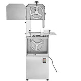 VEVOR Commercial Electric Meat Bandsaw, 850W Vertical Bone Sawing Machine, Stainless Steel 23.6" x 18.3" Workbench, Frozen Meat Cutter with 2 Blades, VEVOR
