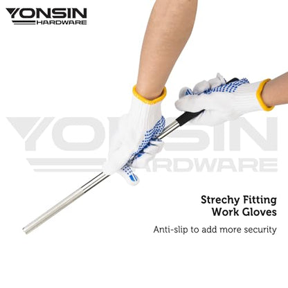 YONSIN 2 Pcs Winding Rods for Torsion Springs, 7/16"(D) x16-11/16"(L), Steel in Zinc, Winding Bars for Replacing or Adjusting Garage Door Torsion - WoodArtSupply