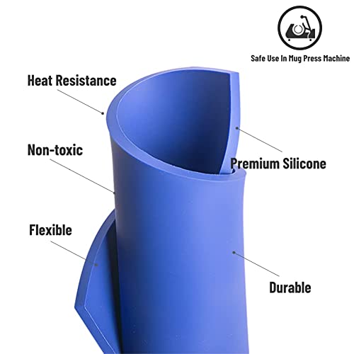 CUPITUP 3 Pcs Silicone Wraps for Sublimation Tumblers Blank Compatible with Cricut Mug Press and Tumbler Press, Heat Press Accessories for Mug Cup CUPITUP