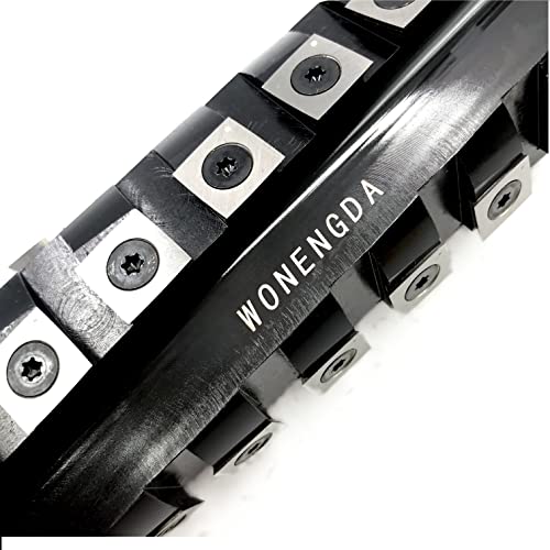 WONENGDA - 6" Woodworking Tool Spiral Cutter Head and Helical Cutterhead for Grizzly Jointer, 4 Rows 26 Inserts WONENGDA
