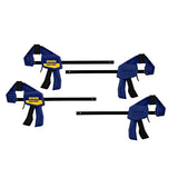 IRWIN QUICK-GRIP Clamps, One-Handed, Mini Bar, 6-Inch, 4-Pack (1964758) IRWIN