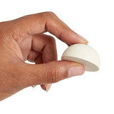 30 Pack Split Wood Balls for Crafts, 1.5-Inch Unfinished Half Wooden Beads for Art Supplies Juvale