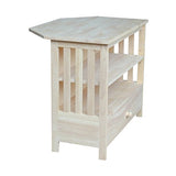 International Concepts Mission Corner TV Stand, Unfinished IC International Concepts