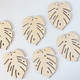ALL SIZES BULK (12pc to 100pc) Unfinished Wood Wooden Laser Tropical Monstera Leaf Leaves Dangle Earring Jewelry Blanks Charms Shape Crafts Made in Texan Wood Crafts