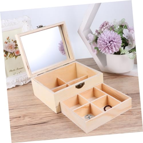 ABOOFAN Handmade Jewelry Box Jewelry Box Organizer - WoodArtSupply