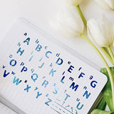 INFUNLY Metal Number Alphabet Stencils Mixed Letter Number Stencils Stainless Steel Number Alphabet Template for Painting Wood Carving Drawings INFUNLY