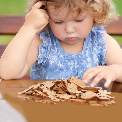 Wooden Fish Cutouts 200pcs Marine Life Wood Chips Wooden Crafts Wooden Crafts for Paint for Wooden Crafts Holiday Wood Cutouts Wooden Fish Cutouts TEHAUX