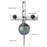 Neoteck 0-1'' Digital Dial Indicator Table Saw Gauge with 3.2inch Long Anodized Aluminum Bar for Aligning and Calibrating Work Shop Machinery Table Neoteck