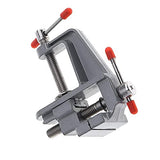 Foitech Bench Clamps,Mini Table Bench Vise Swivel Lock Clamp Craft Hobby Craft Repair Tool Adjustable Portable Work Bench Vise Tool Drill Foitech