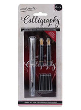 MONT MARTE 2 Nib Calligraphy Set, 8 Piece. Includes 1 Calligraphy Pen, 2 Calligraphy Nibs, 4 Black Ink Cartridges and an Instruction Booklet with MONT MARTE