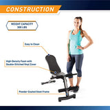 Marcy Multi-Purpose Adjustable Workout Utility Weight Bench for Full Body Upright, Incline, Decline, and Flat Exercise SB-228 , 42.00 x 26.00 x 48.00 MARCY