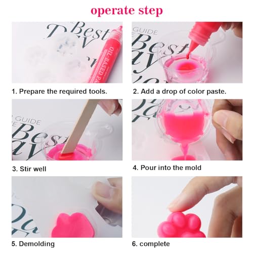 DIYcraft Epoxy Resin Color Pigment Oil-Based Paste Pigment, 20 Colors Highly Pigmented Paste use for Epoxy Resin, Candle, Silicone Rubber, Soap, Wax DIYcraft