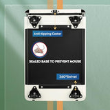 DEVAISE 3-Drawer Slim Vertical File Cabinet, Fully Assembled Except Casters, Legal/Letter Size, White DEVAISE