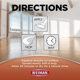Weiman High-Traffic Hardwood Floor Polish and Restorer - Natural Shine, Removes Scratches, Leaves Protective Layer 32 fl. oz Weiman