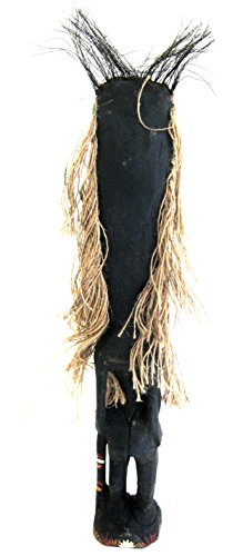 OMA Good Luck Tiki God Wood Carved African Statue Masai Figures Polynesian, Large Size Brand OMA