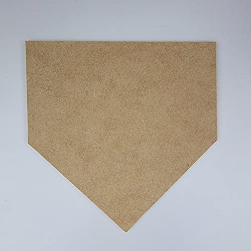 10"Baseball Homeplate, Unfinished Wood Art Shape by Wooden Craft Cutouts