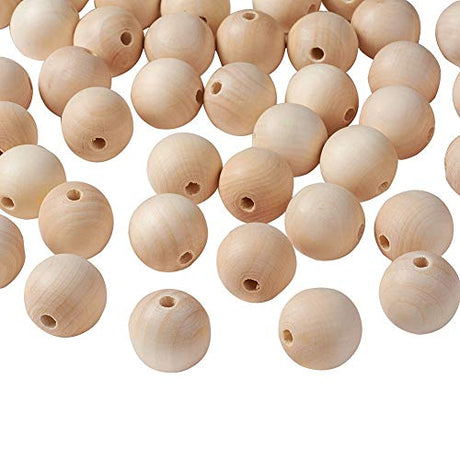 LiQunSweet 5000 Pcs 6x5mm Unfinished Wood Beads Natural Wooden Loose Beads Spacer Beads Round Charm Beads for Necklace Bracelet Jewelry Making Craft LiQunSweet
