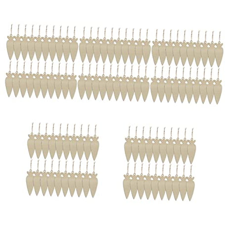 Operitacx 100 Pcs Carrot Wood Chips Unfinished Wood Ornaments Easter Wooden Ornaments Easter Treats Tags Wooden Bunny Cutout Easter Wood Cutouts Operitacx