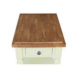 IC International Concepts International Concepts Vista End Table, Hickory/Shell IC International Concepts