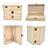 OMUFBTO unfinished wooden box, small wooden gift boxes with lids,paintable little wooden box, Jewelry Boxes wooden and Wooden Gift Box for Home OMUFBTO
