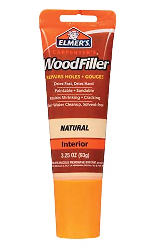 Elmer's E868 Carpenter's Wood Filler, 3.25-Ounce Tube, Natural