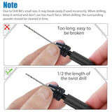 31Pcs Hand Drill Bits Set, SUNJOYCO Precision Pin Vise Rotary Tools with Micro Mini Twist Drill Bits (0.5-3.0mm) for Wood, Jewelry, Plastic, Craft SUNJOYCO