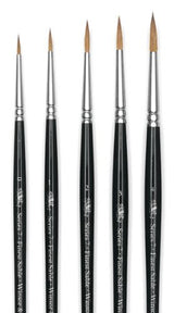 Winsor & Newton Series 7 Kolinsky Sable Brush - Pointed Round, Set of 5 Winsor & Newton