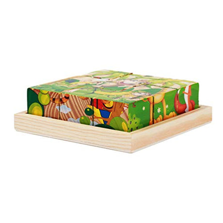 Craft Board 6Pcs Puzzle Blocks Tray, Unfinished Wood Serving Tray for Weddings Home Decor& Craft Projects Art Supply Blank Signs for Crafts1 Homoyoyo
