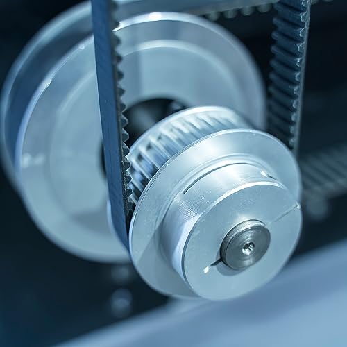 HARFINGTON 5pcs 2GT Idler Pulley 4mm Bore 18mm Dia. Aluminum Timing Belt Toothless for 6mm Width Belt 3D Printer CNC Machine Accessories, Silver Tone HARFINGTON