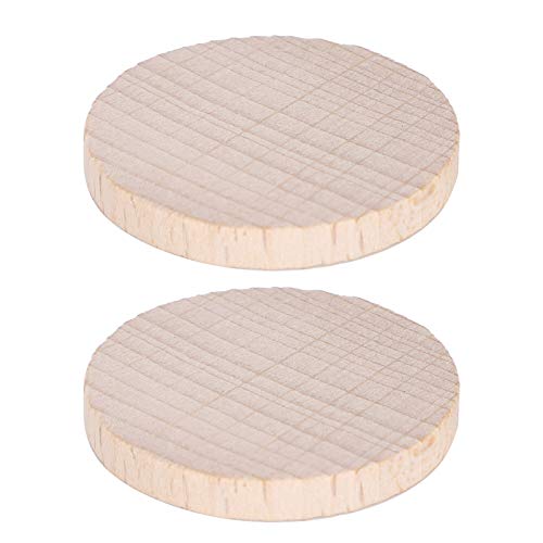 100Pcs Wood Circles for Crafts, Unfinished Wood Rounds Discs DIY Blank Wooden Discs for Decoration Maker Handmade Accessories(4CM)