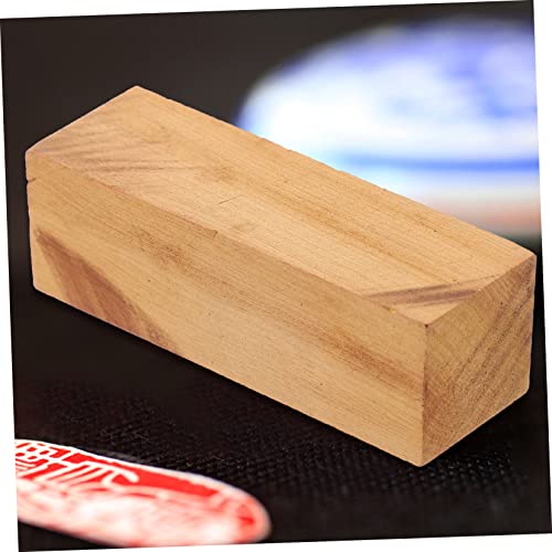 Ciieeo 5pcs Carved Wood Unfinished Wood Whittling Blocks Hobby Kits for Adults Wood Carving Whittling Whittling kit Blank Scrapbook Wooden Stamps for Ciieeo