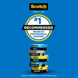 ScotchBlue Sharp Lines Multi-Surface Painter's Tape, 1.41 Inches x 60 Yards, 3 Rolls, Blue, Paint Tape Protects Surfaces and Removes Easily, Scotch