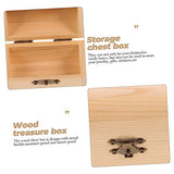 Unomor 2Pcs big wooden box Storage rack decorative boxes for storage dried flower box Jewelry box manual wooden box jewelry unfinished wood bin Unomor