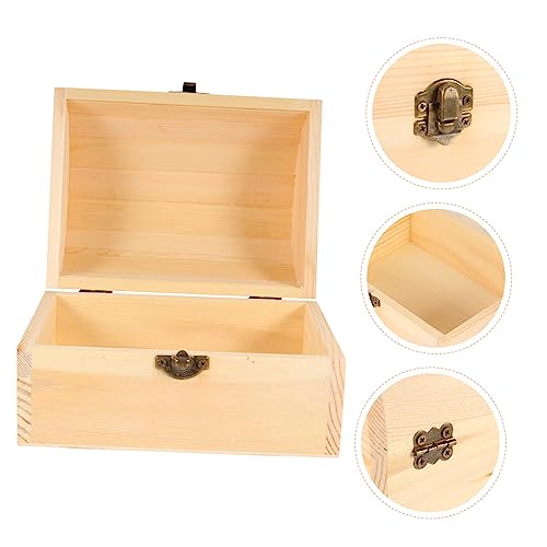 ABOOFAN Wood Display Case Unfinished Wood Crates ABOOFAN