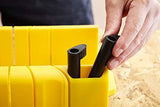 Stanley 1-20-600 Saw Storage Miter Box with Saw, Black Stanley