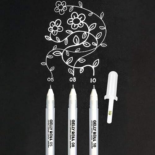 SAKURA - Gelly Basic White - 05-08 - 10 - Set 3 - WoodArtSupply