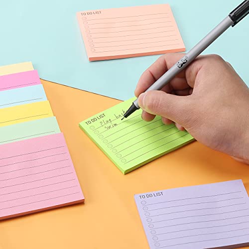 Mr. Pen- to Do List Sticky Notes, 3"x4", 360 Sheets, Assorted Colors to Do List Notepad, Lined Sticky Notes, to Do List Planner, Daily to Do List