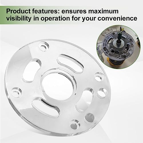 DNP613 Router Sub Base for DE-WALT 20V Compact Routers, Replace DNP613, Fits Model DCW600B, DWP611, DWP611PK More, Round LIZEWEI