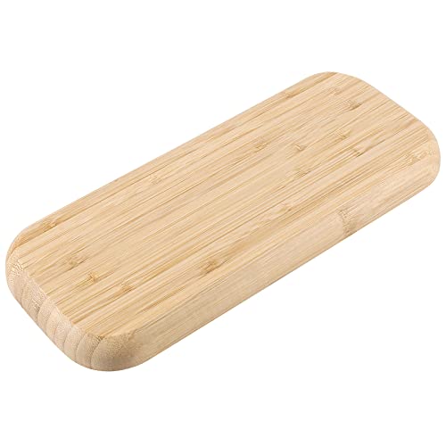 2 PCS 5 x12 Inch Rectangle Bamboo Saucer, Rectangle Bamboo Service Tray, Rounden Rectangle Wooden Plant Saucer Tray for Succulent Plant Pots1 MUKCHAP