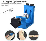 Pocket Hole Jig Kit Dowel Drill Joinery Screw Kit Carpenters Wood Woodwork Guides Joint Angle Tool Carpentry Locator KingBaas