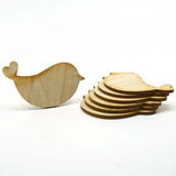 Mylittlewoodshop Pkg of 6 - Love Bird - 3 inches by 2 inches and 1/8 inch Thick Unfinished Wood (LC-BIRD01-6) Unique Wood Shapes