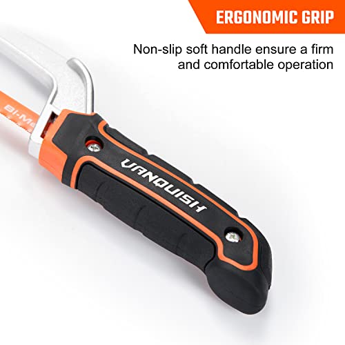 VANQUISH Aluminum Frame Mini Wood Hack Saw Metal Cutter Hand Hacksaw for Woodworking (4851) Vanquish