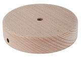 B&P Lamp® 8 Inch Diameter Disc Shaped Wooden Lamp Base, Unfinished B&P Lamp